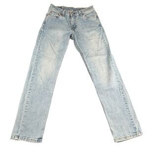 Levis Women Light Wash Straight Leg Denim Jeans W29 L30 Light Blue 04511-3623